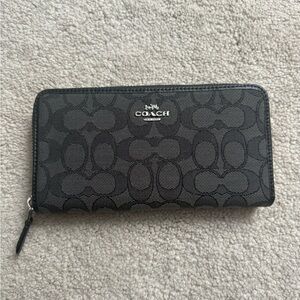 Coach Signature Black Wallet